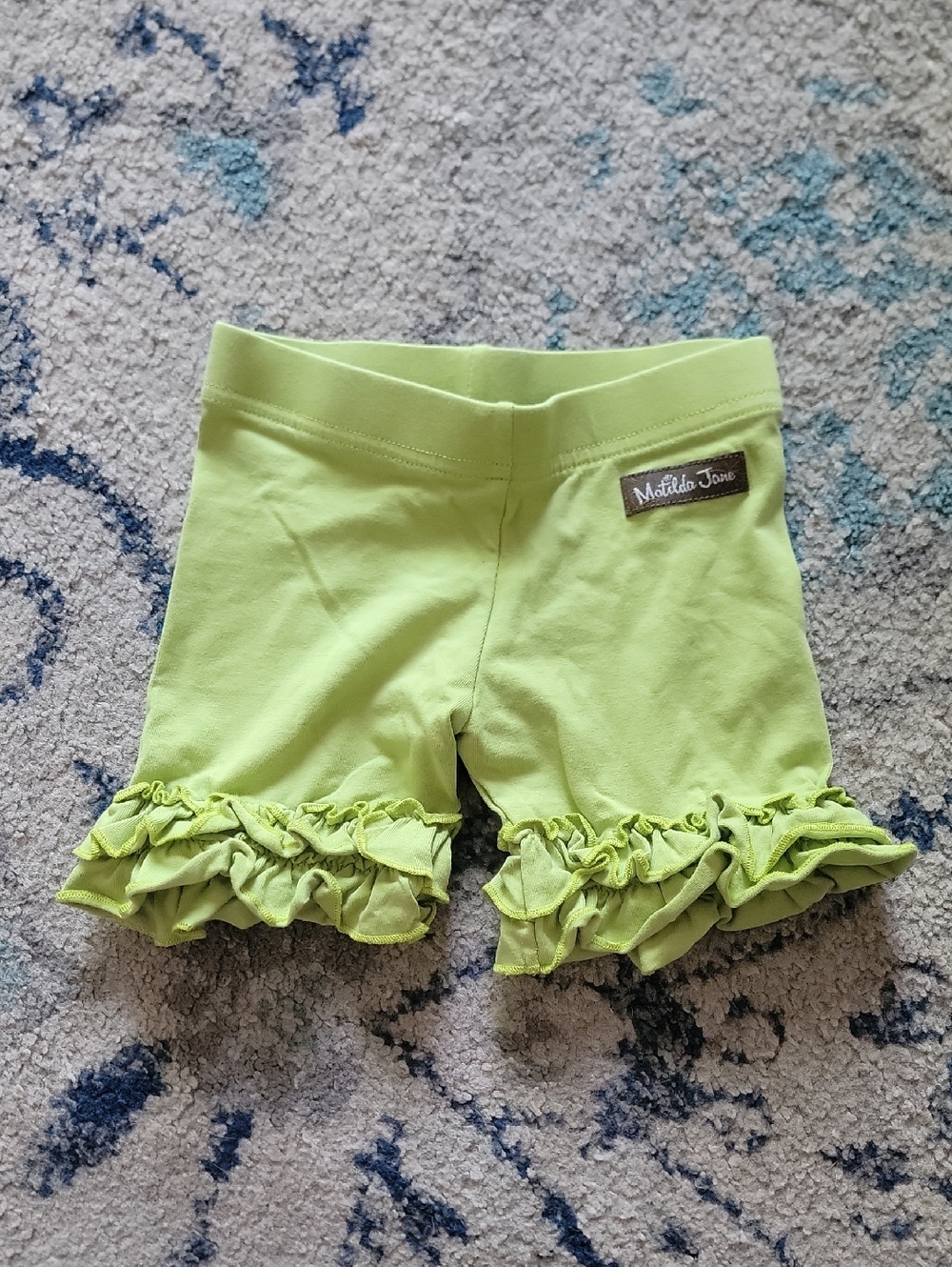 Matilda Jane Lime Green Ruffle Knit Shorts